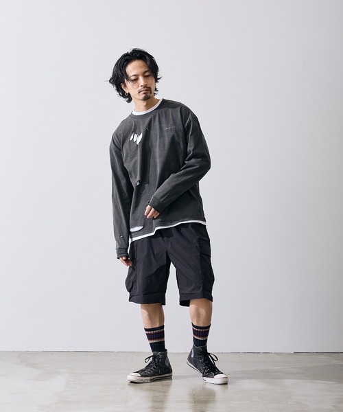improves(インプローブス)の「フィーチャーロゴ 長袖 グランジ Tシャツ(Tシャツ/カットソー・メンズ・ブラウン/ブラック・X-LARGE/LARGE/MEDIUM/SMALL)」の17枚目の写真