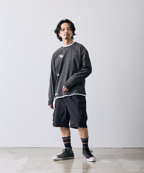 improves(インプローブス)の「フィーチャーロゴ 長袖 グランジ Tシャツ(Tシャツ/カットソー・メンズ・ブラウン/ブラック・X-LARGE/LARGE/MEDIUM/SMALL)」の19枚目の写真