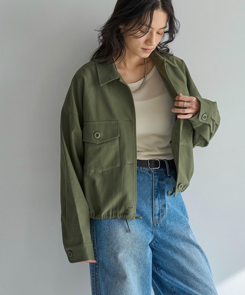 セール】ミリタリーブルゾン（ミリタリージャケット）｜meilmada