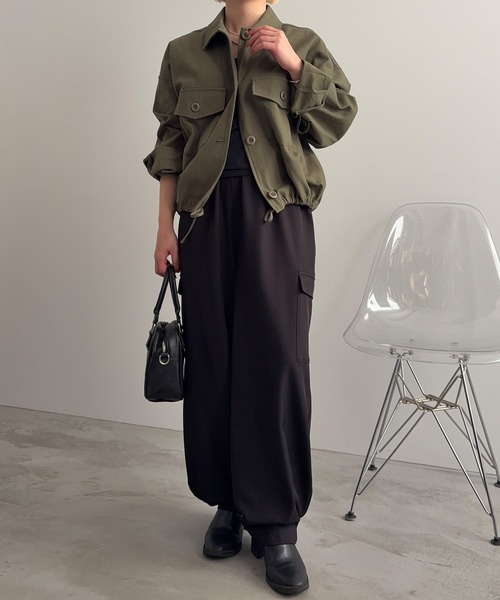 セール】ミリタリーブルゾン（ミリタリージャケット）｜meilmada