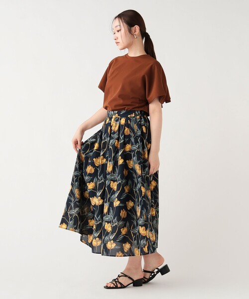 BEAMS HEART(ビームスハート)の「【7/2値下げ】バックラッフル プルオーバー(Tシャツ/カットソー・レディース・オフホワイト/ブラウン/ブラック・FREE)」の8枚目の写真
