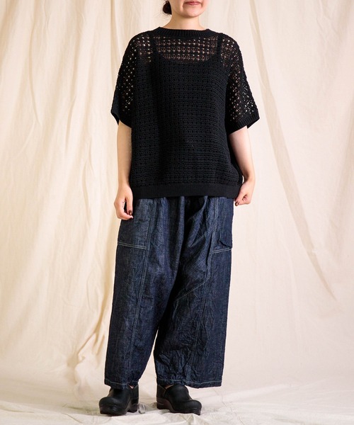 Brocante（ブロカント）の「[Brocante / ブロカント] コットンニット ダンテルプルオーバー（ニット/セーター・レディース・アイボリー/ブラウン/ミント/ブラック・2）」の18枚目の写真