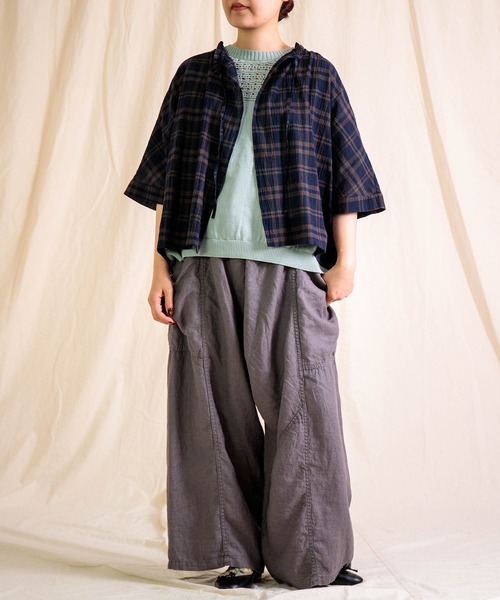 Brocante（ブロカント）の「[Brocante / ブロカント] コットンニット ダンテルプルオーバー（ニット/セーター・レディース・アイボリー/ブラウン/ミント/ブラック・2）」の7枚目の写真