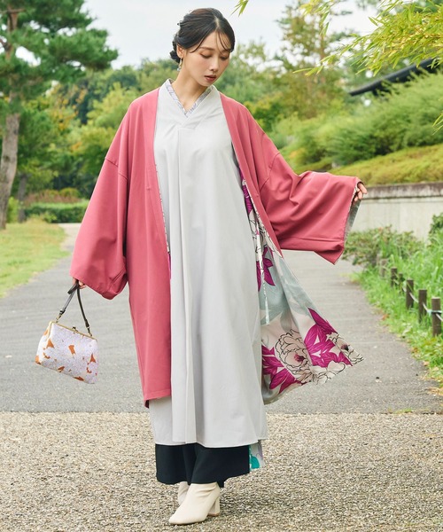 倭物やカヤ（ワモノヤカヤ）の「【倭物やカヤ】花の衣リバーシブル羽織（カーディガン/ボレロ・レディース・その他1/その他2/その他3・FREE）」の8枚目の写真