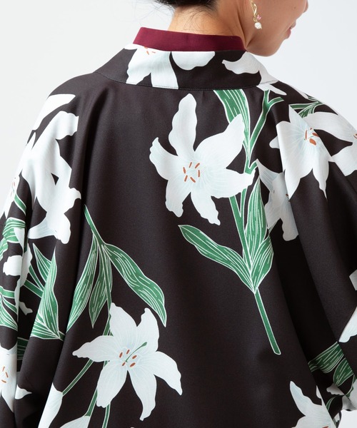 倭物やカヤ（ワモノヤカヤ）の「【倭物やカヤ】花の衣リバーシブル羽織（カーディガン/ボレロ・レディース・その他1/その他2/その他3・FREE）」の14枚目の写真