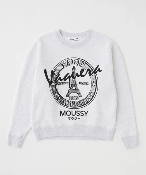 L.H.P(エルエイチピー)の「VAQUERA×MOUSSY/ヴァケラ×マウジー/VQ OVERSIZED SWEATSHIRT(スウェット・レディース・レッド/ブラック/グレー・M/S)」の2枚目の写真