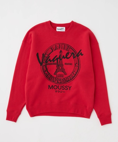 L.H.P(エルエイチピー)の「VAQUERA×MOUSSY/ヴァケラ×マウジー/VQ OVERSIZED SWEATSHIRT(スウェット・レディース・レッド/ブラック/グレー・M/S)」の3枚目の写真