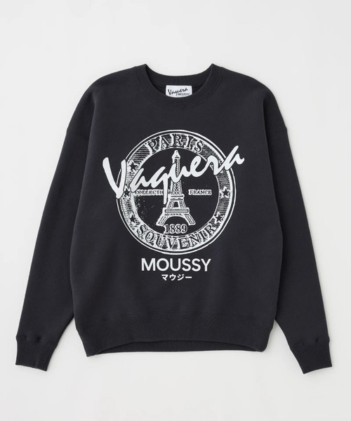 L.H.P(エルエイチピー)の「VAQUERA×MOUSSY/ヴァケラ×マウジー/VQ OVERSIZED SWEATSHIRT(スウェット・レディース・レッド/ブラック/グレー・M/S)」の1枚目の写真