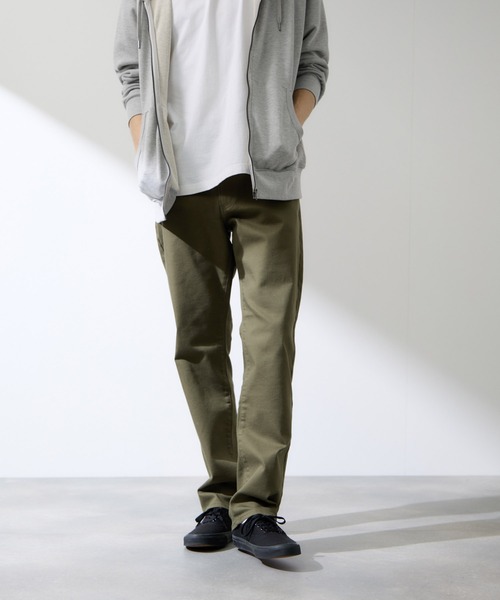 Mac-House（マックハウス）の「REALSTANDARD マイカラーズ ストレートパンツ（その他パンツ・メンズ・ダークグレー/ベージュ/ブラック/カーキ・S/M/L/XL）」の4枚目の写真