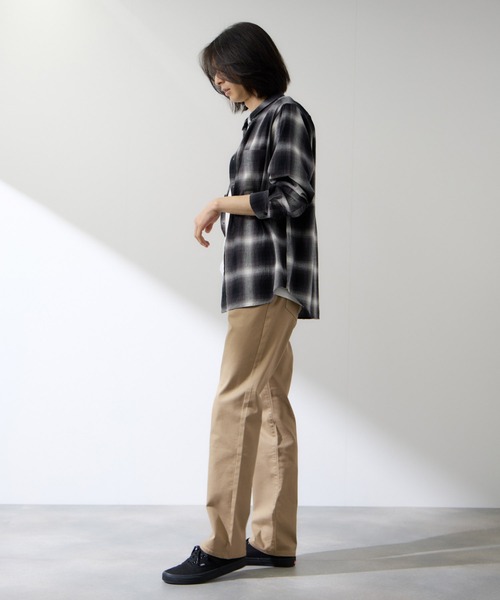 Mac-House（マックハウス）の「REALSTANDARD マイカラーズ ストレートパンツ（その他パンツ・メンズ・ダークグレー/ベージュ/ブラック/カーキ・S/M/L/XL）」の7枚目の写真