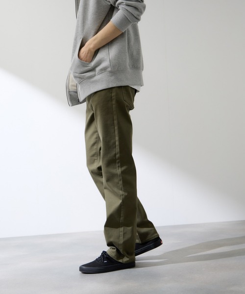 Mac-House（マックハウス）の「REALSTANDARD マイカラーズ ストレートパンツ（その他パンツ・メンズ・ダークグレー/ベージュ/ブラック/カーキ・S/M/L/XL）」の21枚目の写真