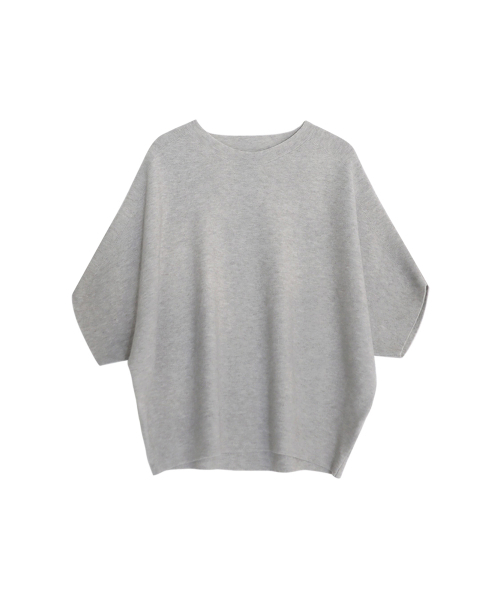 VASCARA(バスカラ)の「Batwing Sleeve Round neck Half Knitwear (5colors)(ニット/セーター・レディース・ブラック/ライトベージュ/カーキ/ブラウン/ライトグレー・FREE)」の8枚目の写真