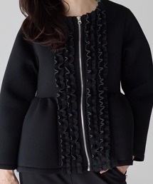 sono ぺプラムフリル　ノーカラージャケット sono ぺプラムフリル ノーカラージャケット sono ぺプラムフリル ノー