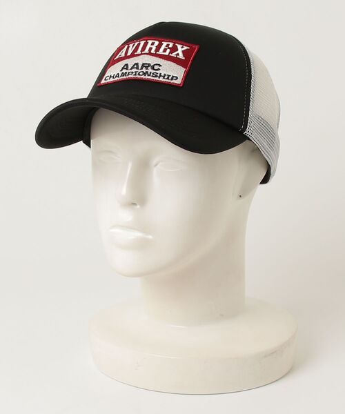 MAISON mou（メゾンムー）の「【AVIREX/アヴィレックス】AARC WAPPEN URETHAN MESH CAP メッシュキャップ（キャップ・レディース・ブラック/ホワイト/レッド/ブラウン・FREE）」の2枚目の写真