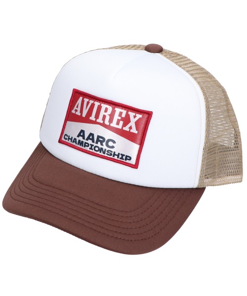 MAISON mou（メゾンムー）の「【AVIREX/アヴィレックス】AARC WAPPEN URETHAN MESH CAP メッシュキャップ（キャップ・レディース・ブラック/ホワイト/レッド/ブラウン・FREE）」の7枚目の写真