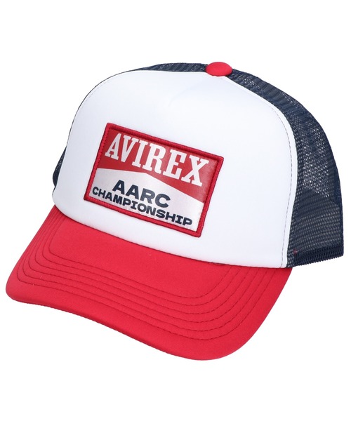 MAISON mou（メゾンムー）の「【AVIREX/アヴィレックス】AARC WAPPEN URETHAN MESH CAP メッシュキャップ（キャップ・レディース・ブラック/ホワイト/レッド/ブラウン・FREE）」の8枚目の写真