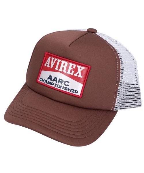 MAISON mou（メゾンムー）の「【AVIREX/アヴィレックス】AARC WAPPEN URETHAN MESH CAP メッシュキャップ（キャップ・レディース・ブラック/ホワイト/レッド/ブラウン・FREE）」の9枚目の写真