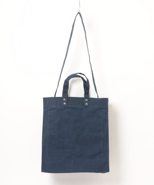 GEORGE'S（ジョージズ）の「ペーパースクエアBAG（トートバッグ・メンズ・ネイビー/ベージュ・FREE）」の16枚目の写真