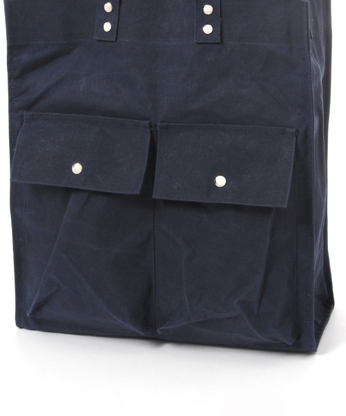 GEORGE'S（ジョージズ）の「ペーパースクエアBAG（トートバッグ・メンズ・ネイビー/ベージュ・FREE）」の9枚目の写真