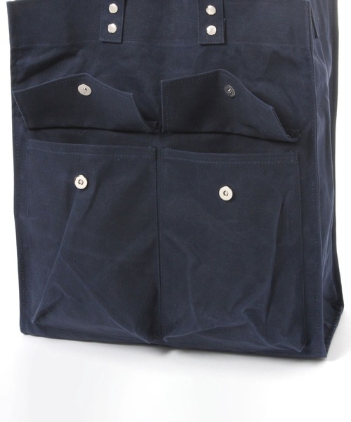 GEORGE'S（ジョージズ）の「ペーパースクエアBAG（トートバッグ・メンズ・ネイビー/ベージュ・FREE）」の10枚目の写真