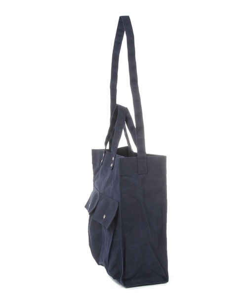 GEORGE'S（ジョージズ）の「ペーパースクエアBAG（トートバッグ・メンズ・ネイビー/ベージュ・FREE）」の3枚目の写真