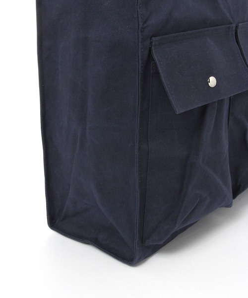 GEORGE'S（ジョージズ）の「ペーパースクエアBAG（トートバッグ・メンズ・ネイビー/ベージュ・FREE）」の8枚目の写真