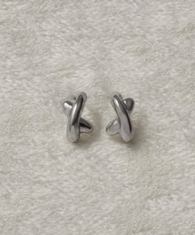 プチ クロス ライン ピアス