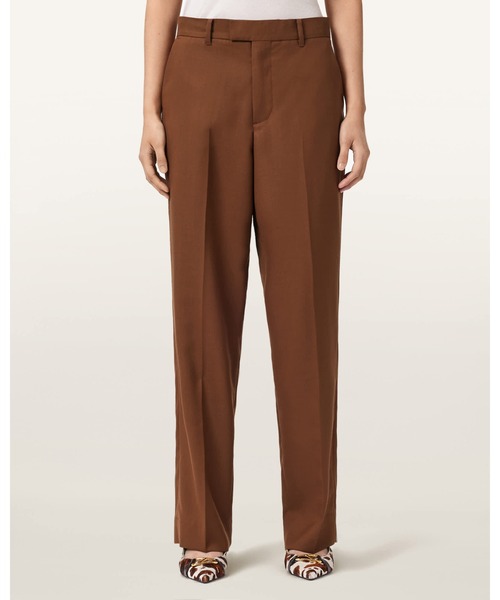 ALLSAINTS(オールセインツ)の「BECK STRAIGHT LEG TROUSERS | BECK ストレート レッグ トラウザー(スラックス・レディース・ブラウン系その他・6/8/10/4)」の2枚目の写真