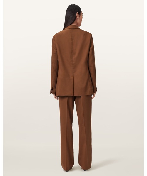 ALLSAINTS(オールセインツ)の「BECK STRAIGHT LEG TROUSERS | BECK ストレート レッグ トラウザー(スラックス・レディース・ブラウン系その他・6/8/10/4)」の4枚目の写真