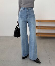 CAPRICIEUX LE'MAGE | 【低身長サイズあり】セミフレアデニム(デニムパンツ)