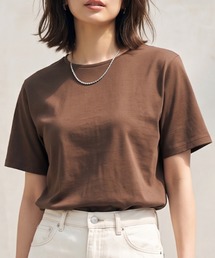 【コスパ◎】スムースコットン100% ジャストフィット 半袖Tシャツ ベーシック 無地 クルーネック カットソー