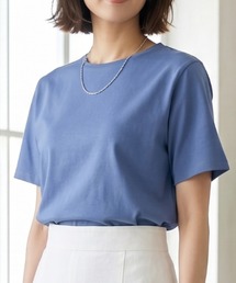 【コスパ◎】スムースコットン100% ジャストフィット 半袖Tシャツ ベーシック 無地 クルーネック カットソー