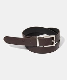 HALDEN（ハルデン）の「(M) square fake leather belt (T003_brown)（ベルト）」