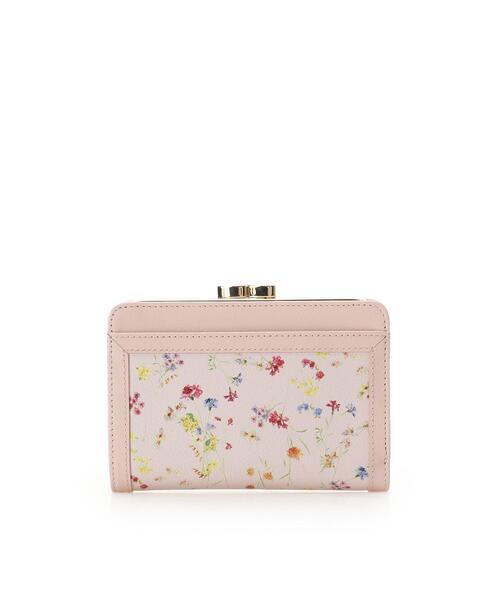 Samantha Thavasa（サマンサタバサ）の「フラワーモチーフ 口金折財布（財布・レディース・ネイビー/ピンクベージュ・FREE）」の4枚目の写真