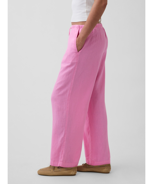 GAP(ギャップ)の「リラックスフィット リネンブレンド ワイドパンツ(その他パンツ・レディース・ベージュ/ナチュラル/ピンク/ブラック・XS/S/L/M/XXS)」の13枚目の写真