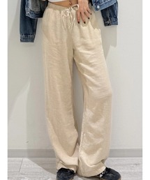 GAP（ギャップ）の「リラックスフィット リネンブレンド ワイドパンツ（その他パンツ）」