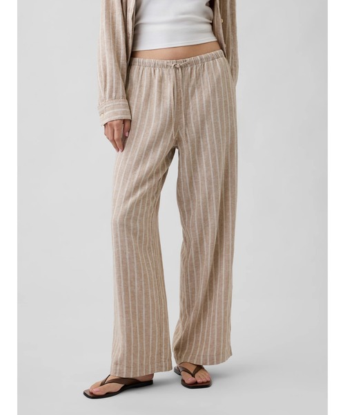 GAP(ギャップ)の「リラックスフィット リネンブレンド ワイドパンツ(その他パンツ・レディース・ベージュ/ナチュラル/ピンク/ブラック・XS/S/L/M/XXS)」の19枚目の写真