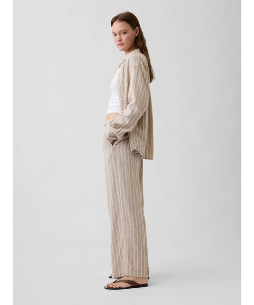 GAP(ギャップ)の「リラックスフィット リネンブレンド ワイドパンツ(その他パンツ・レディース・ベージュ/ナチュラル/ピンク/ブラック・XS/S/L/M/XXS)」の21枚目の写真