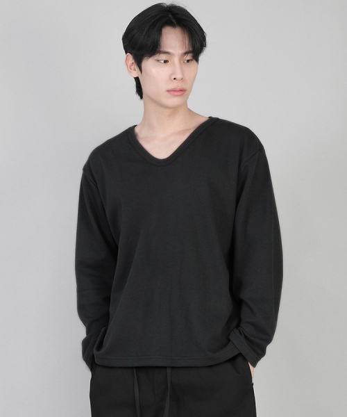SAINTCREW(セントクルー)の「無地Vネック長袖TシャツRVL-877ブラック(Tシャツ/カットソー・メンズ・その他・LARGE/MEDIUM/SMALL/XX-LARGE/X-LARGE/XXX-LARGE/XXXX-LARGE)」の5枚目の写真
