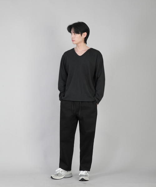 SAINTCREW(セントクルー)の「無地Vネック長袖TシャツRVL-877ブラック(Tシャツ/カットソー・メンズ・その他・LARGE/MEDIUM/SMALL/XX-LARGE/X-LARGE/XXX-LARGE/XXXX-LARGE)」の6枚目の写真