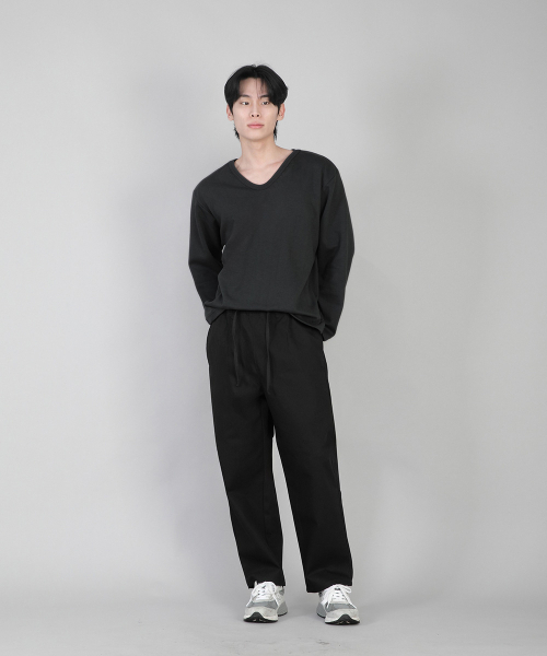 SAINTCREW(セントクルー)の「無地Vネック長袖TシャツRVL-877ブラック(Tシャツ/カットソー・メンズ・その他・LARGE/MEDIUM/SMALL/XX-LARGE/X-LARGE/XXX-LARGE/XXXX-LARGE)」の7枚目の写真