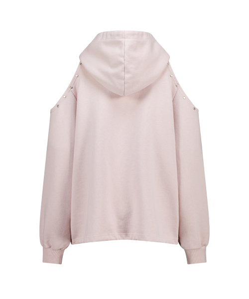 ILLIGO(イリゴ)の「129 カットアウトオーバーサイズフードパーカー ピンク(パーカー・レディース・その他・SMALL/MEDIUM)」の2枚目の写真