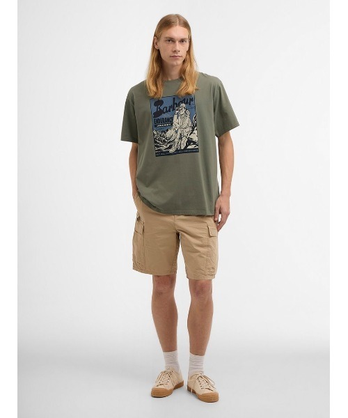 Barbour(バブアー)の「Conditions オーバーサイズ グラフィック Tシャツ(Tシャツ/カットソー・メンズ・ネイビー/グリーン・X-SMALL/SMALL/MEDIUM)」の3枚目の写真