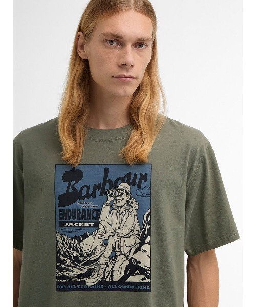 Barbour(バブアー)の「Conditions オーバーサイズ グラフィック Tシャツ(Tシャツ/カットソー・メンズ・ネイビー/グリーン・X-SMALL/SMALL/MEDIUM)」の6枚目の写真