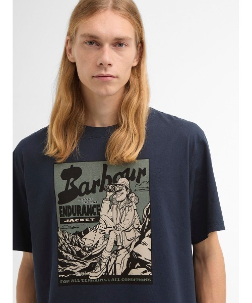 Barbour(バブアー)の「Conditions オーバーサイズ グラフィック Tシャツ(Tシャツ/カットソー・メンズ・ネイビー/グリーン・X-SMALL/SMALL/MEDIUM)」の10枚目の写真