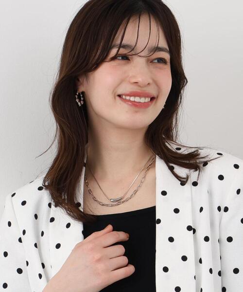 PINKY&DIANNE(ピンキーアンドダイアン)の「2連チェーンネックレス(ネックレス・レディース・シルバー/ゴールド・ONE SIZE)」の1枚目の写真