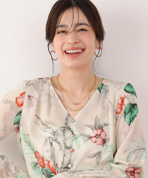 PINKY&DIANNE(ピンキーアンドダイアン)の「2連チェーンネックレス(ネックレス・レディース・シルバー/ゴールド・ONE SIZE)」の2枚目の写真