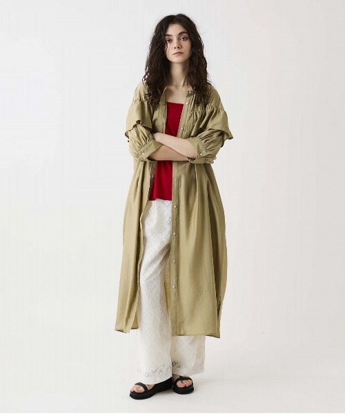 leswel(レスウェル)の「【M/L】ラッフルフリルエアリーワンピース(ワンピース・レディース・パープル/ブラック/カーキ・M/L)」の9枚目の写真