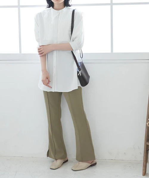 merrylatte（メリーラテ）の「Vカットスクエアトゥミュール【IROHANI】（サンダル・レディース・ブラック/アイボリー・24.5/24/23/22.5）」の11枚目の写真