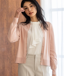 A/C DESIGN BY ALPHA CUBIC | クルーネックニットカーディガン【洗える・パステルカラー】(カーディガン/ボレロ)